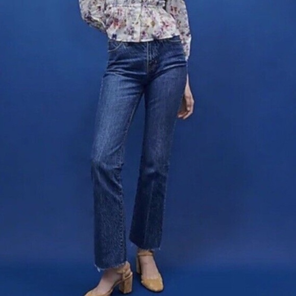 NWT J. Crew Full Length Demi Bootcut Jeans in Kamari Wash w/ Raw Hem - Picture 4 of 9